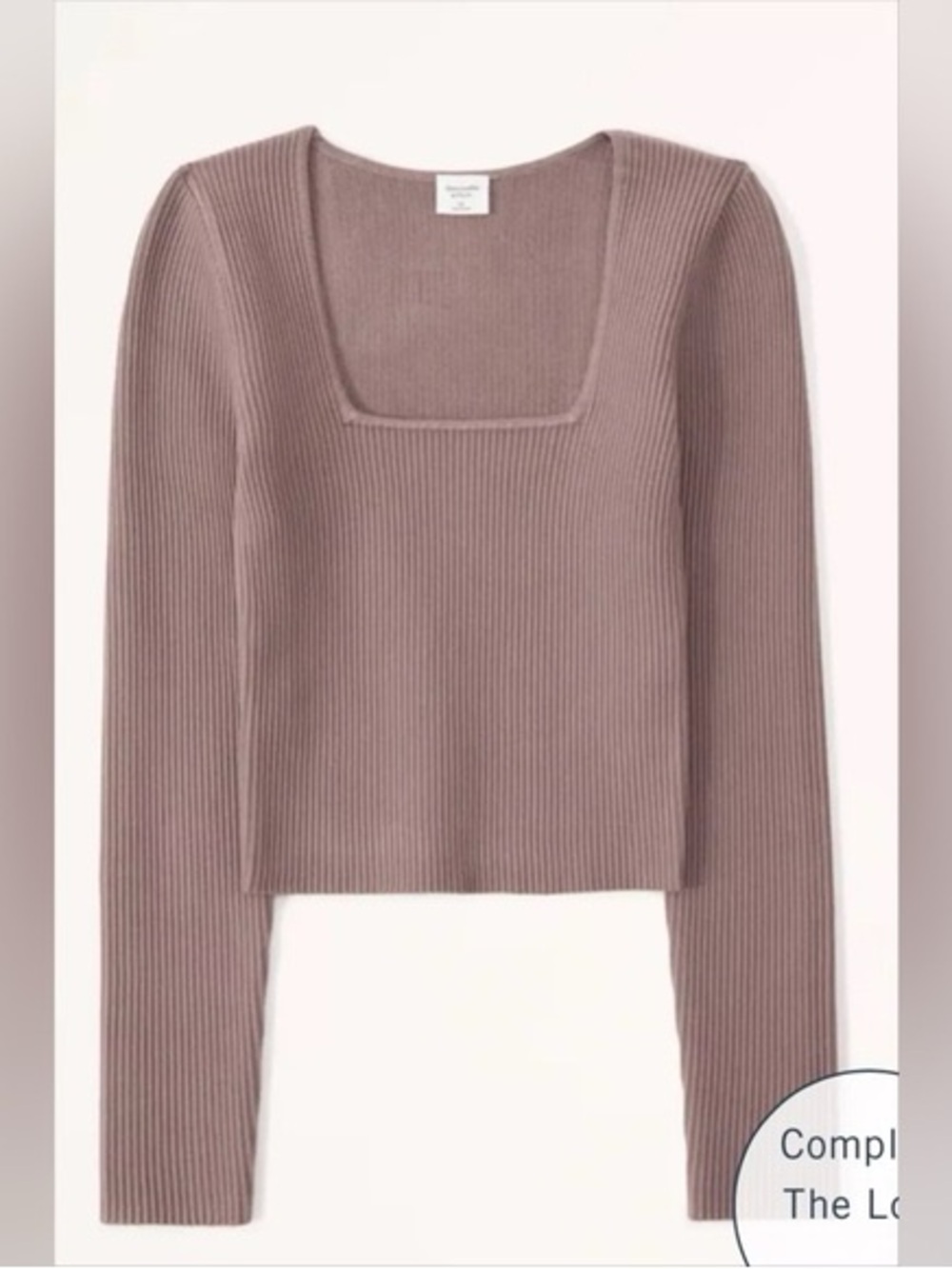 Abercrombie Ottoman Long Sleeve Top - Taupe - Picture 2 of 5